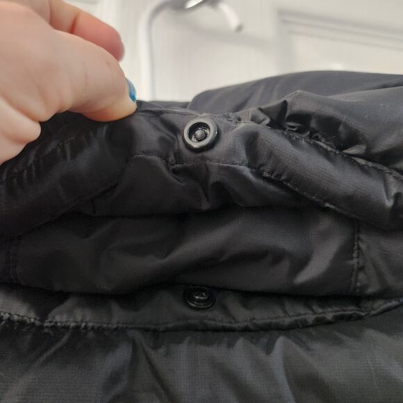 ADD Lightweight Down Hooded Vest 10 Black Cozycore Fall Casual Athlesure - Picture 8 of 10